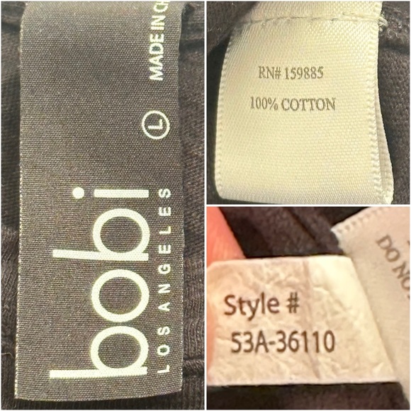 Bobi black short sleeve casual cotton dress - Picture 5 of 9